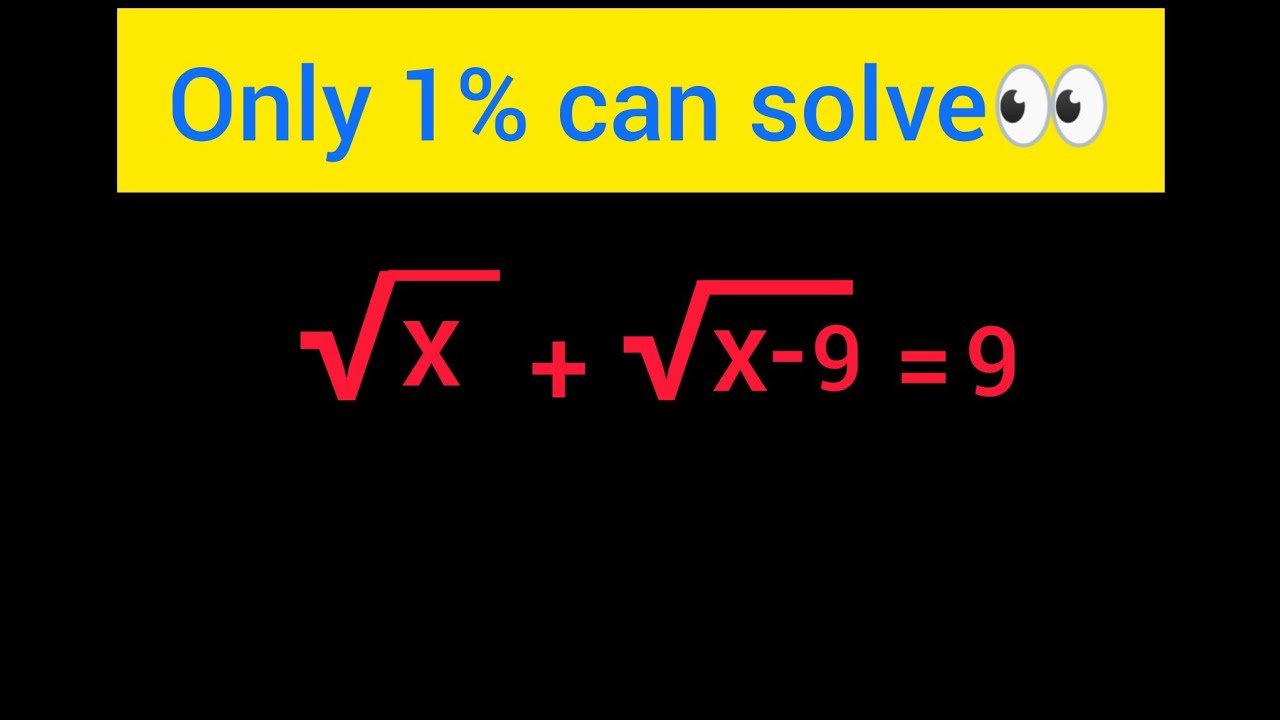 Maybe 1 in 10 people can solve this math problem!!👀