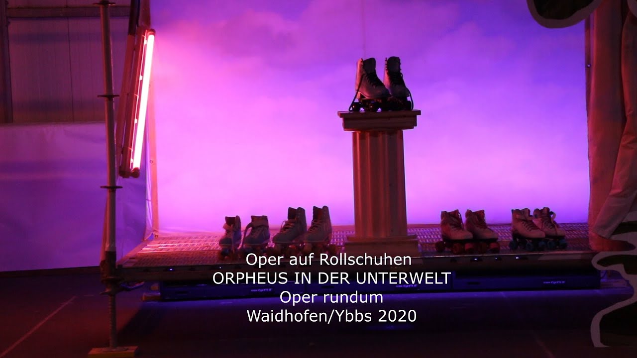 Nach der Premiere Orpheus in der Unterwelt in Waidhofen/Ybbs 2020