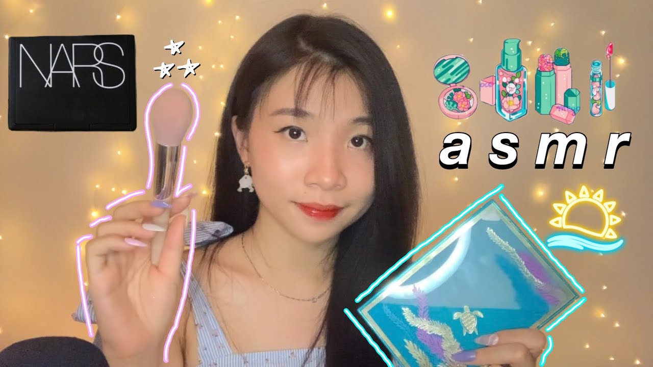 ASMR | Doing Your Makeup (Personal Attention, Mouth Sounds, Tapping)