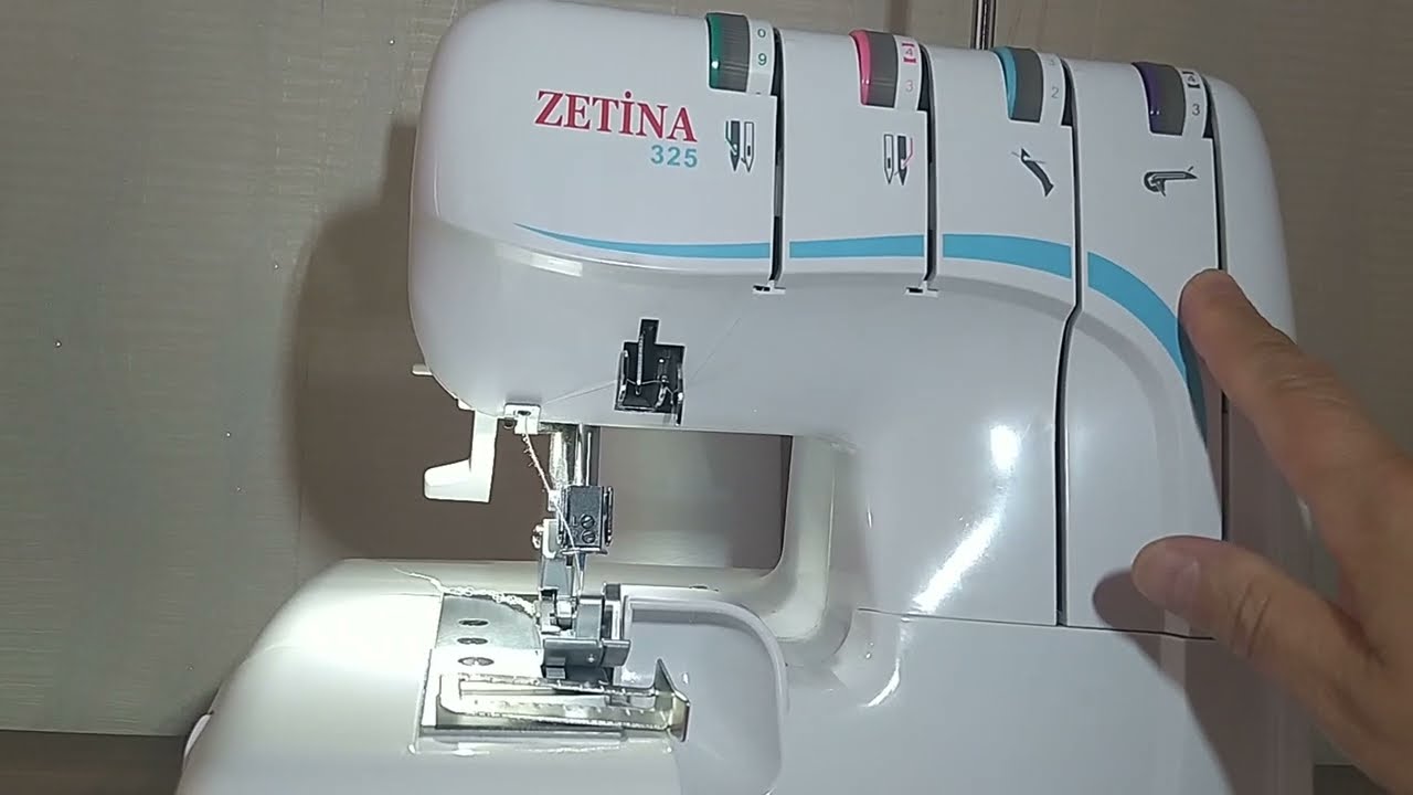 iki iplik overlok nasıl yapılır #zetina325 #325 #overlok #dikiş #overlock #machine#sew#sewing#dikiş