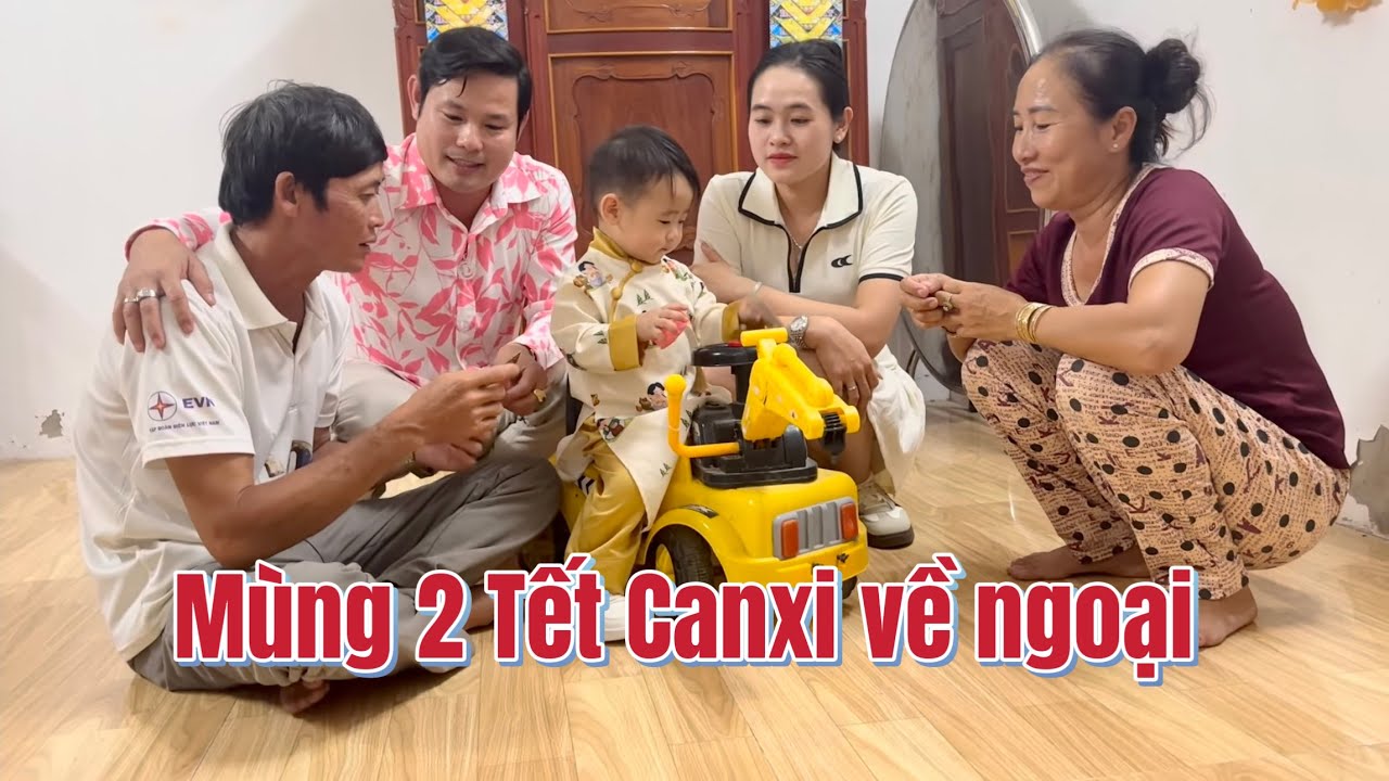 Mùng 2 về ngoại Canxi lì xì 🧧 anh chị em họp mặt đầy đủ 🌸🌼