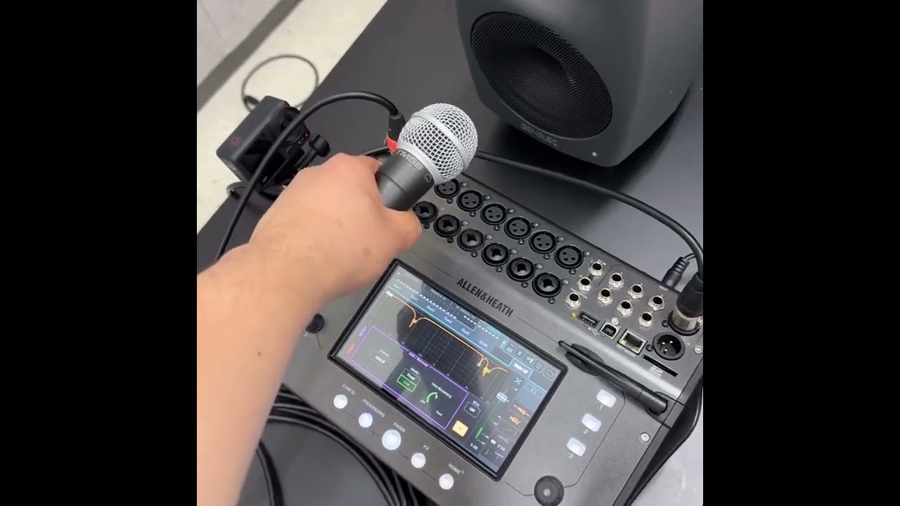 하울링을 자동으로 잡아주는 요즘 디지털 믹서 #allenheath #cq18t #디지털믹서 #feedback