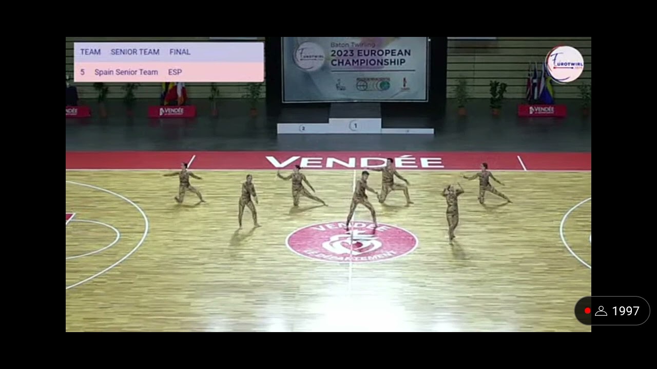 Eurotwirl 2023 finale team senior Spagna