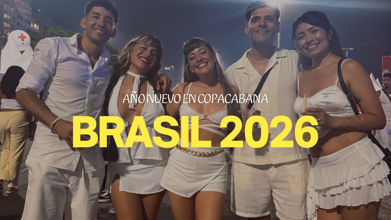 AÑO NUEVO 2026 🥂Copacabana,Río de Janeiro, Brasil 🇧🇷📍