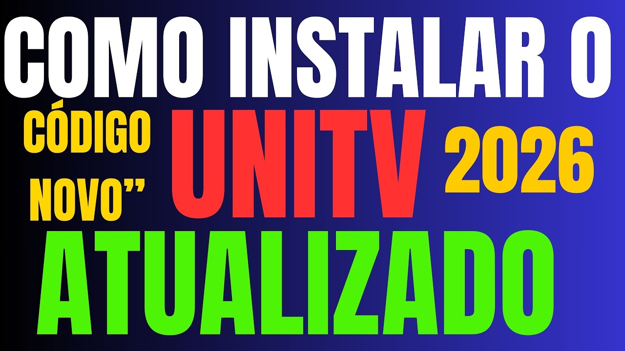 COMO BAIXAR O APLICATIVO UNITV EM SUA TV SUPER FACIL E RAPIDO ATUALIZADO 2026 CODIGO NOVO