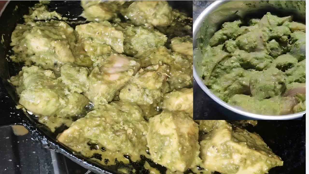 Hariyali Chicken Tikka in Bengali/ Hara Chicken Tikka Kebab/how to make green chicken kebab