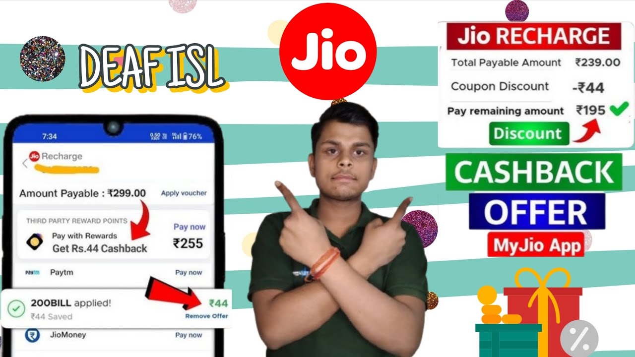 Jio Recharge Cashback Offer My Jio App Pay With Rewards Cashback Option Recharge 2.5% Discount Offer