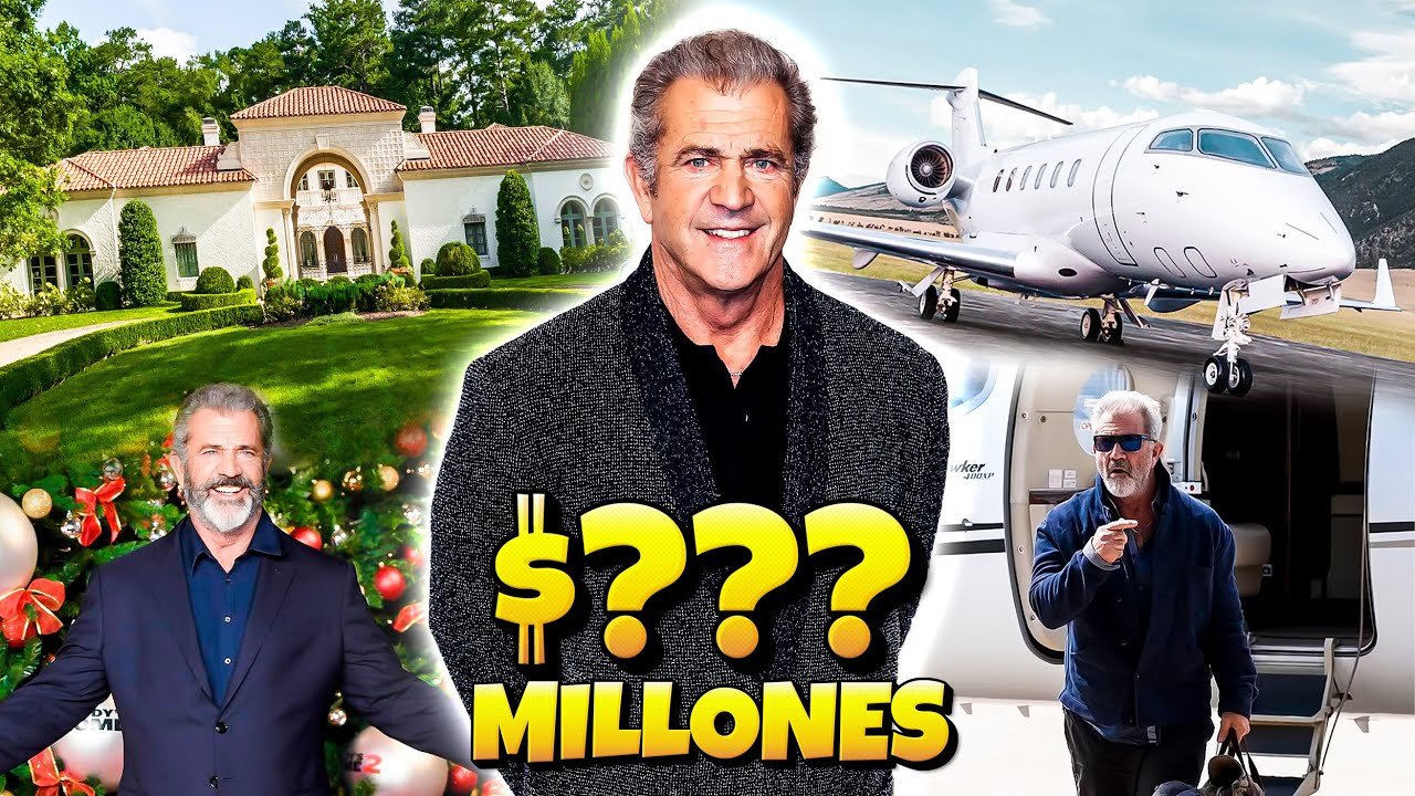 Así es la vida lujosa de Mel Gibson | Coches, Mansiones, Yates, Relojes, Fortuna...
