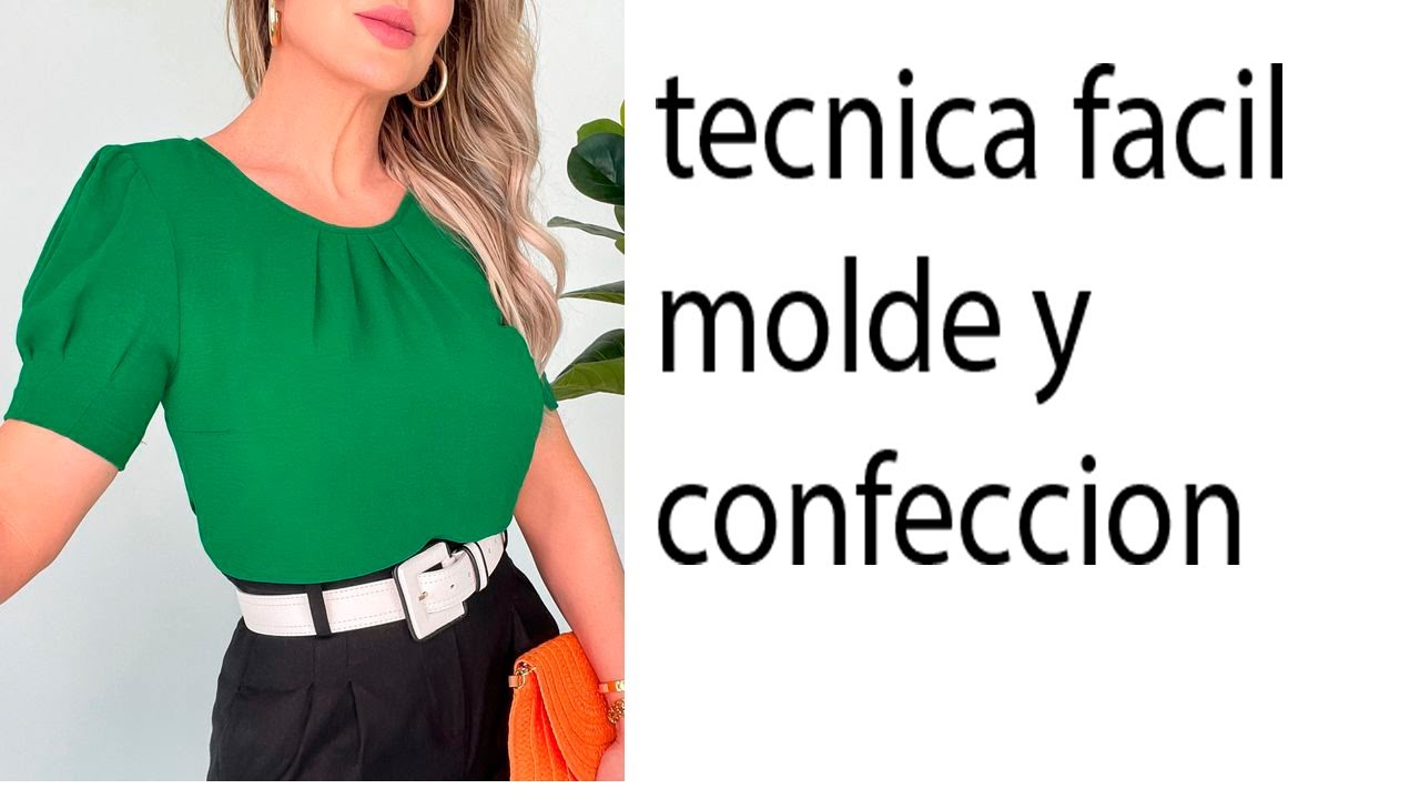 bien explicado como hacer molde y costura blusa