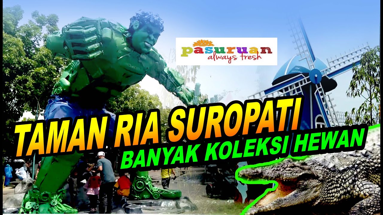 TAMAN RIA SUROPATI PASURUAN BANYAK KOLEKSI BINATANGNYA
