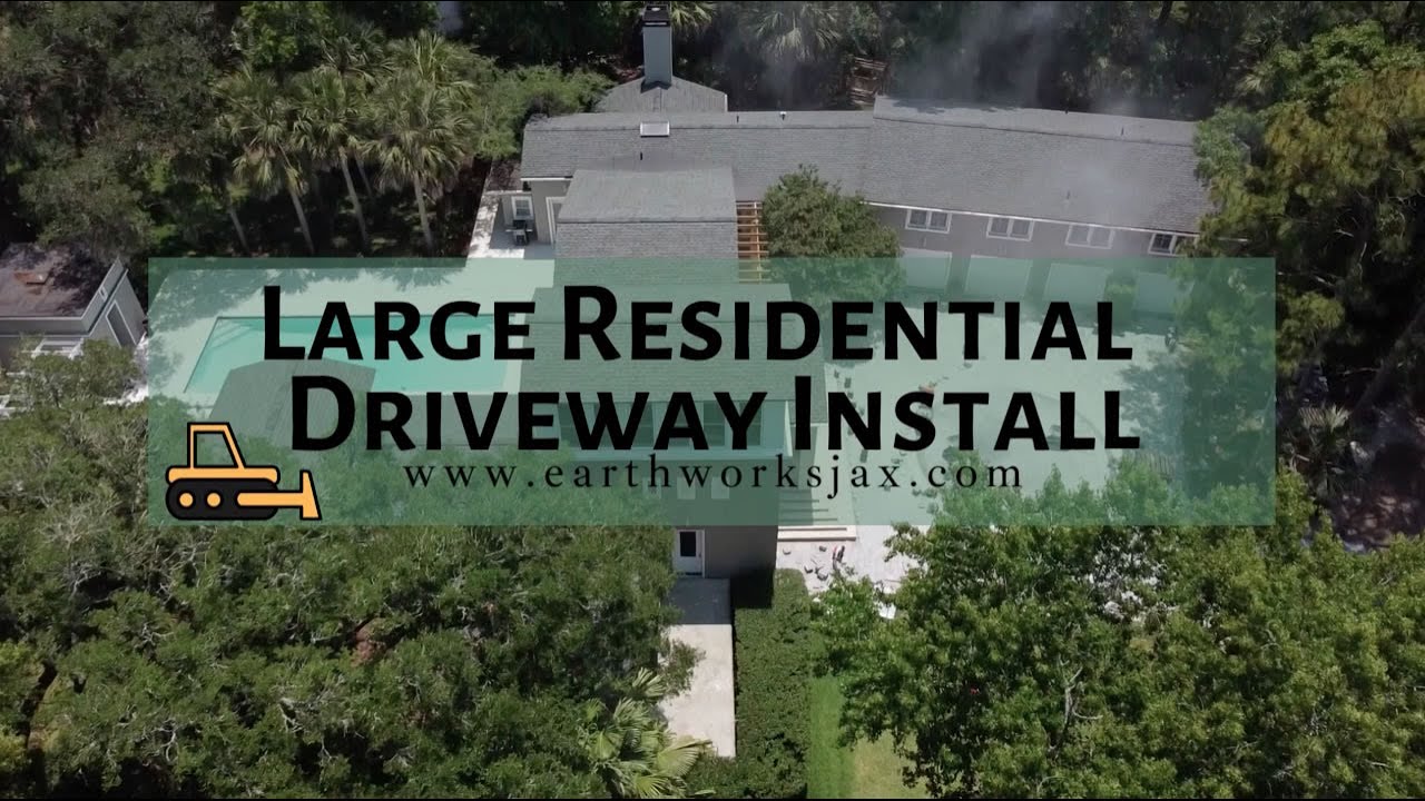 Large Paver Driveway Installation