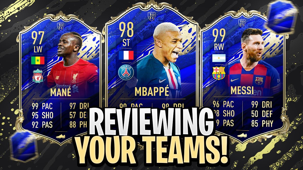 REVIEWING YOUR TEAMS! TOTY EDITION! FIFA 20 ULTIMATE TEAM