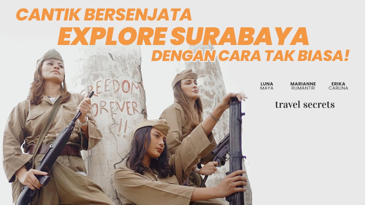 Luna, Marianne & Erika Cosplay Pejuang & Nyoba Cafe Unik Surabaya | Travel Secrets Surabaya
