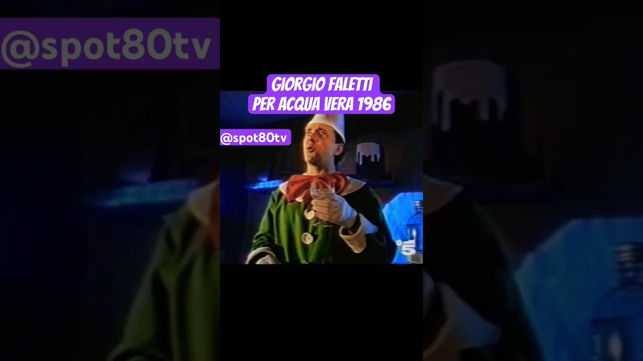 GIORGIO FALETTI per ACQUA VERA 1986 #spotanni80  #giorgiofaletti #spot80 #pubblicit&agrave;anni80 #anni80