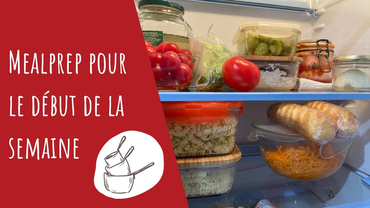 Mealprep pour le début de semaine | Je puise dans les réserves pour baisser le budget alimentation.