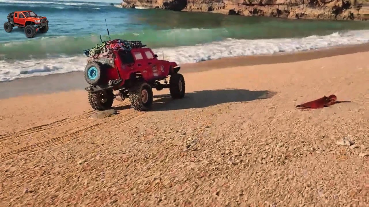 Mud, Power, and Grit: Red RC Car Takes Off-Road to the Extreme,Rc RED 43