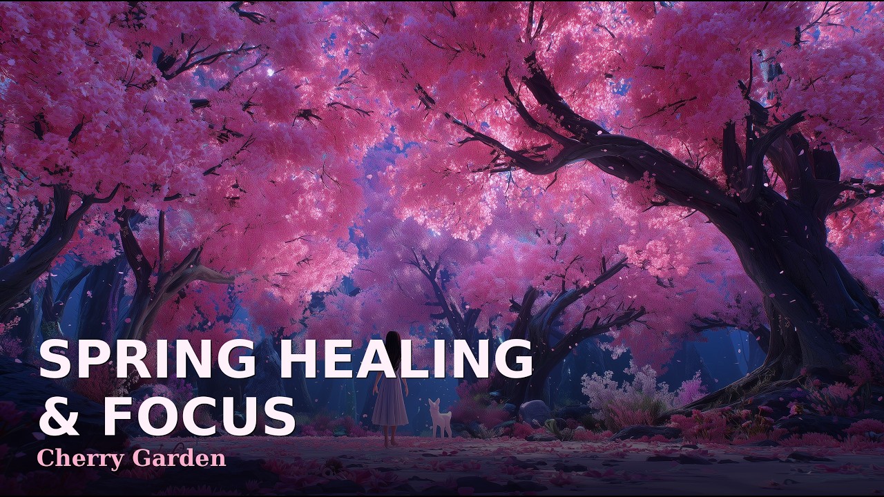 [RPG Ambience] Sacred Cherry Blossom Garden | Ethereal Music for Peace & Rejuvenation