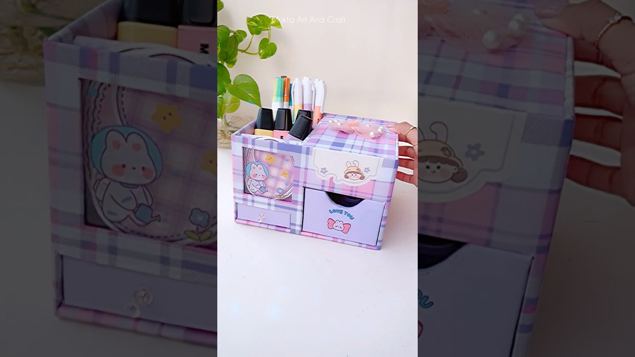 DIY Desk Organizer #shorts #art #youtubeshorts