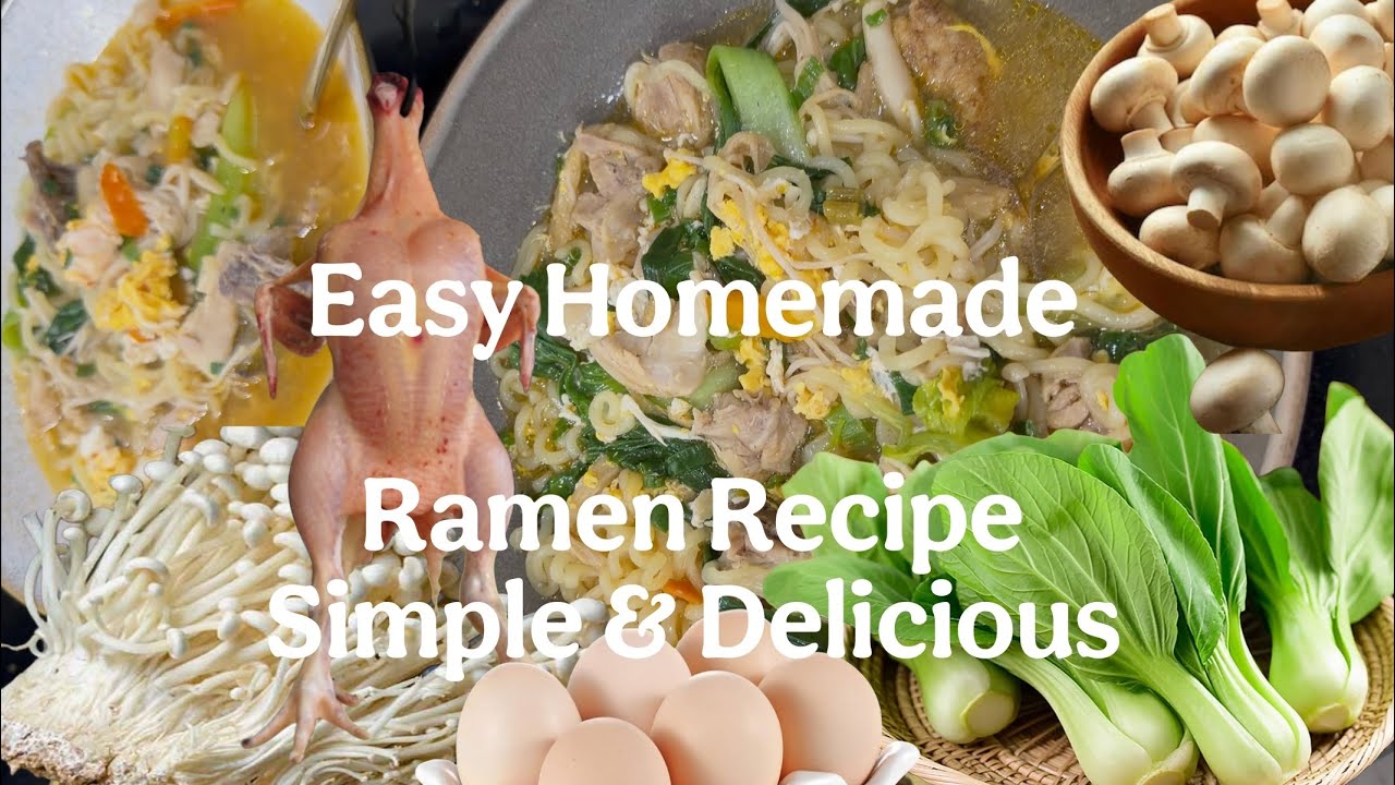 Easy Homemade Ramen Recipe 🍜 | Simple & Delicious! #cooking #food #recipe #reels #foodie #ramen 