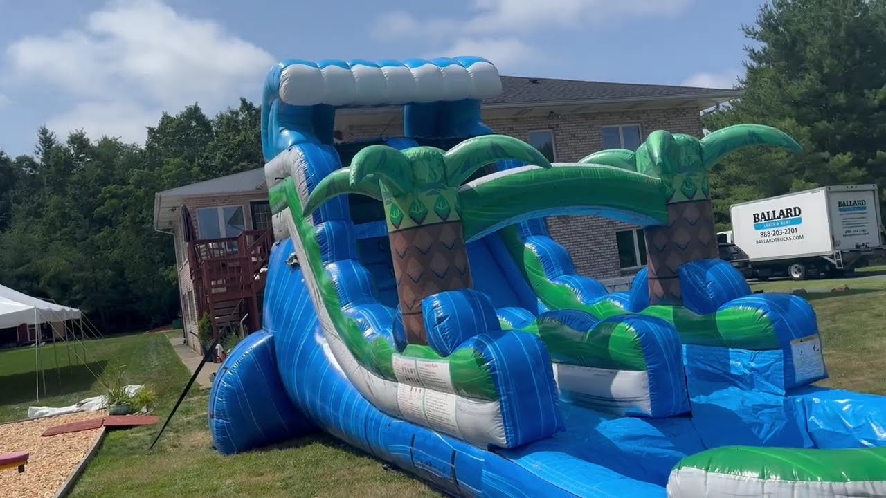TROPICLE WAVE WATERSLIDE FROM JUMP 4 JOY INFLATABLES 401-413-3268