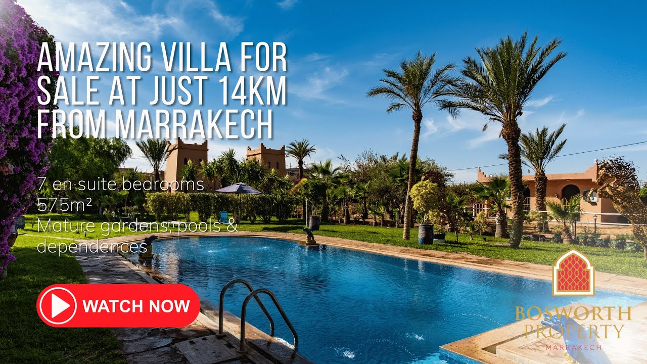 Amazing Villa For Sale at just 14km From Marrakech