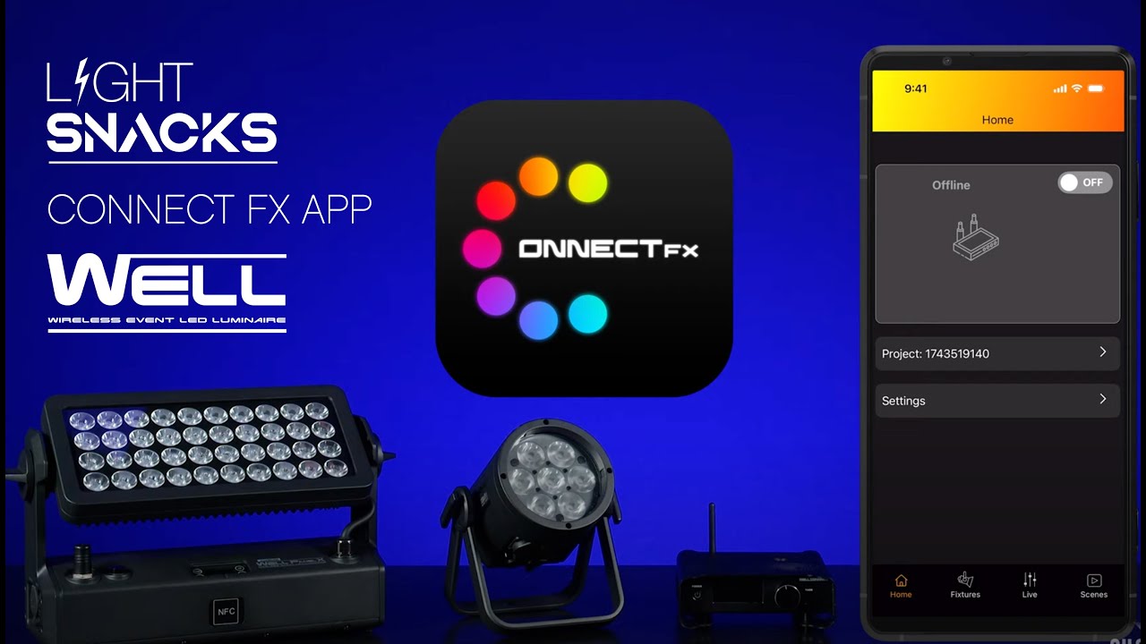 Light Snacks: ConnectFX App - Control for the WELL CONNECT Lighting System