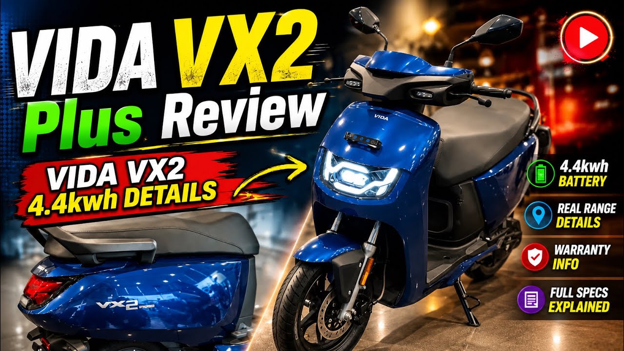 2026 Hero Vida VX2 Plus Detailed Review | 2026 Hero Vida VX2 Plus 4.4kwh | Hero Vida VX2 Plus Price 