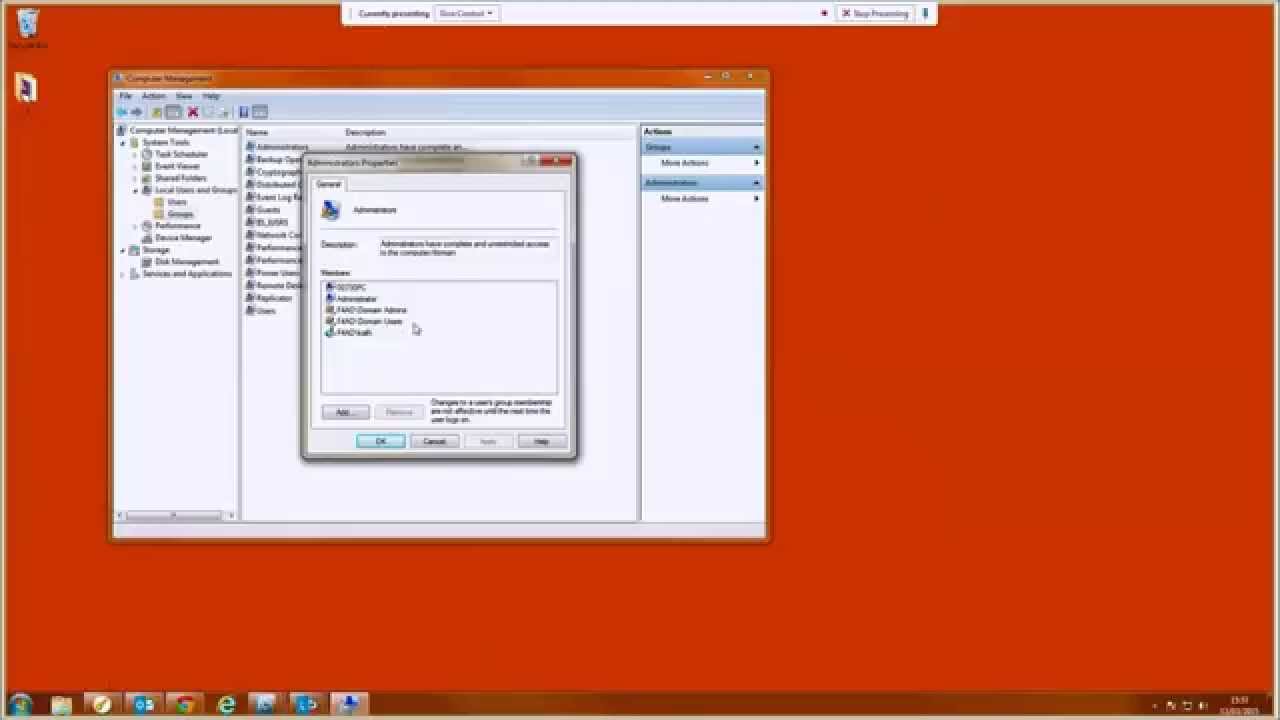 How to check if you are a local administrator on your Windows 7 PC