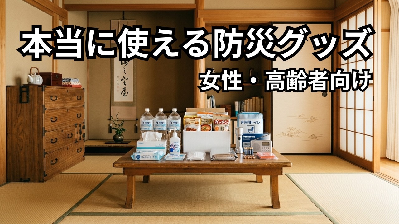 【女性・高齢者向け】本当に使える防災グッズ厳選16個