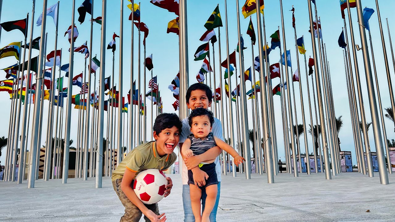 FLAG PLAZA @ CORNICHE QATAR FIFA WORLD CUP 2022 | FANS CELEBRATION AREA | AMAZING |