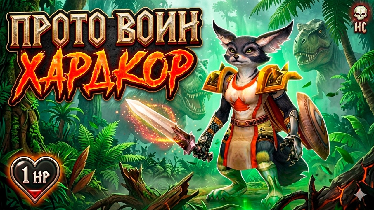 ХАРДКОР — ВОИН в Кратер Ун'Горо  51+ WoW Hardcore | Вульпера-Воин без права на смерть