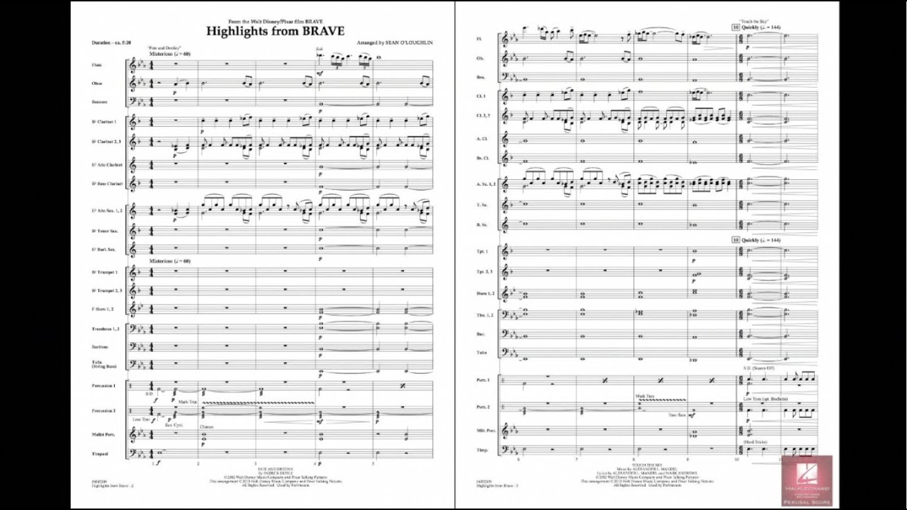 Highlights from Brave arranged by Sean O'Loughlin
