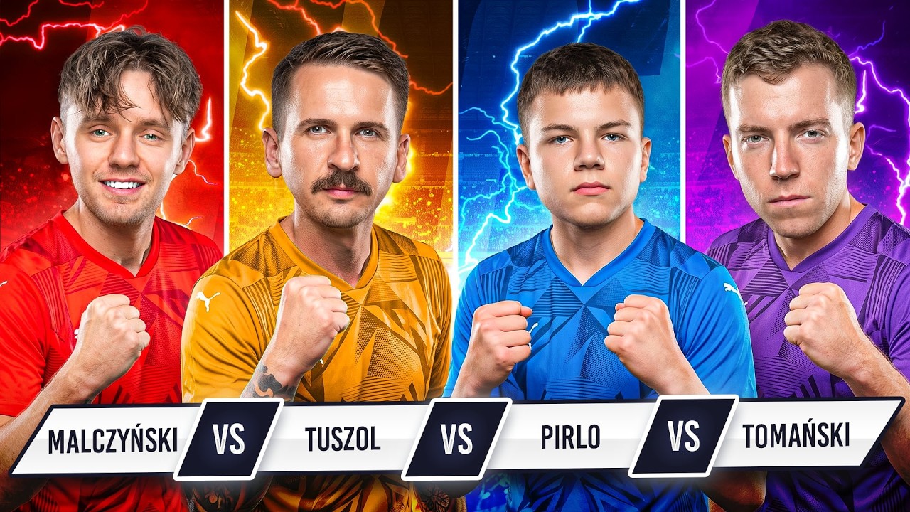 PIRLO vs TUSZOL vs KAROL TOMAŃSKI vs DAWID MALCZYŃSKI - LIGA YOUTUBER&Oacute;W | odc. 1 🔥