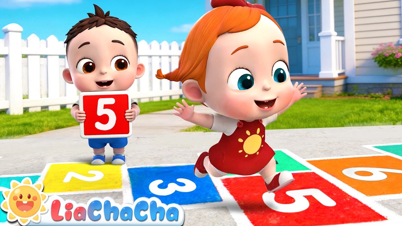 Hopscotch Song | EP258 | Learn Numbers 1 to 10 | Toddler Songs & Preschool Learning | LiaChaCha