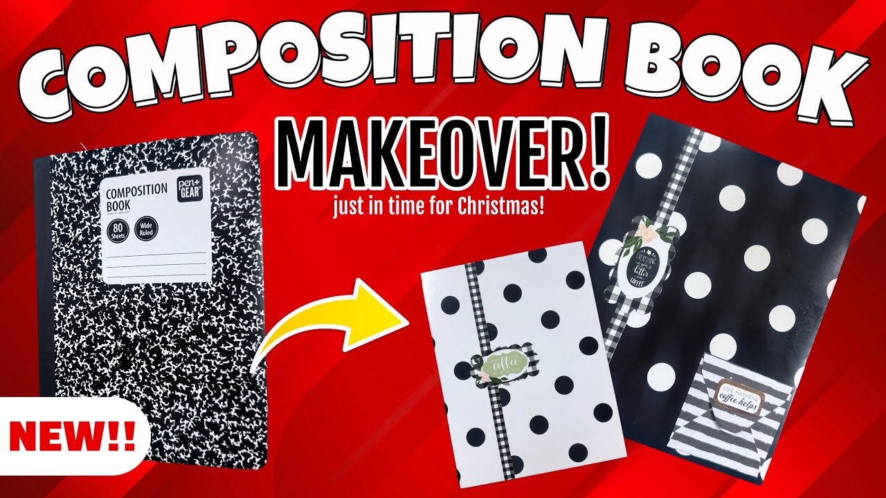 DO YOU HAVE SOME OF THESE? altered composition books! EASY DIY! #FFFF