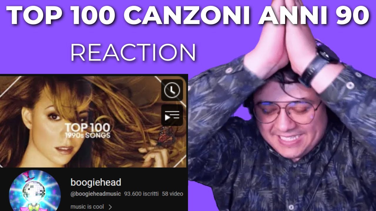 TOP 100 CANZONI ANNI 90 Nico Pertici Reaction