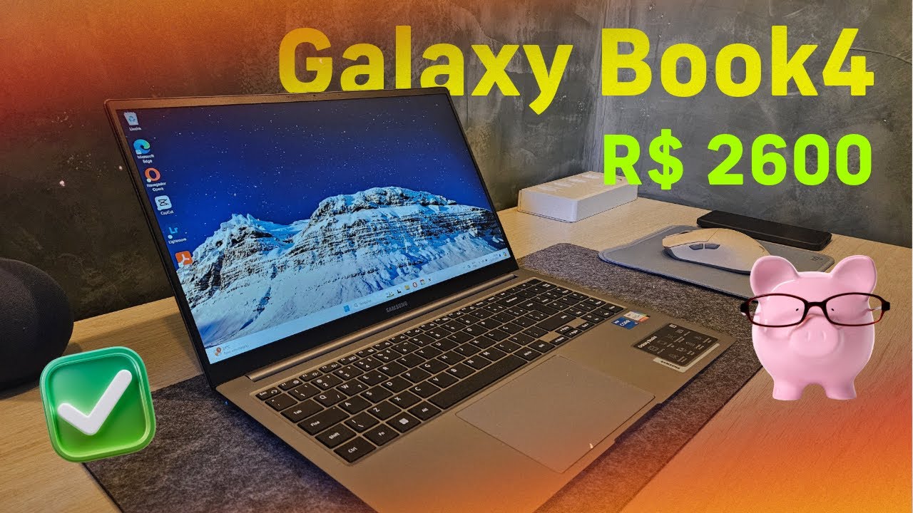 comprei o MELHOR notebook BARATO! Galaxy Book4 com Core i5, 8GB RAM e 256GB SSD