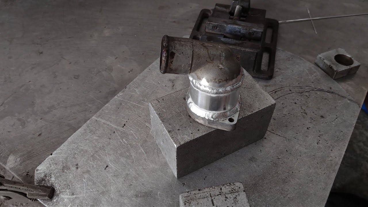 Aluminum  tig welding เชื่อมอลูมิเนียม ตัดต่อคอท่อน้ำ 01/02/26
