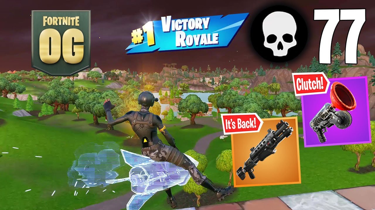 77 Elimination Solo Squads Wins Full Gameplay (Fortnite OG)