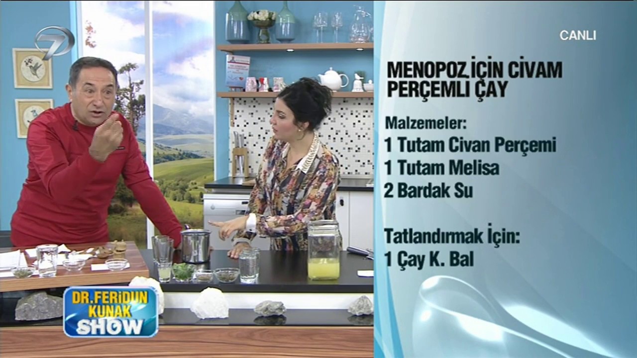 Dr.Feridun Kunak'tan Menopoz İ&ccedil;in Civam Per&ccedil;emli &Ccedil;ay Tarifi