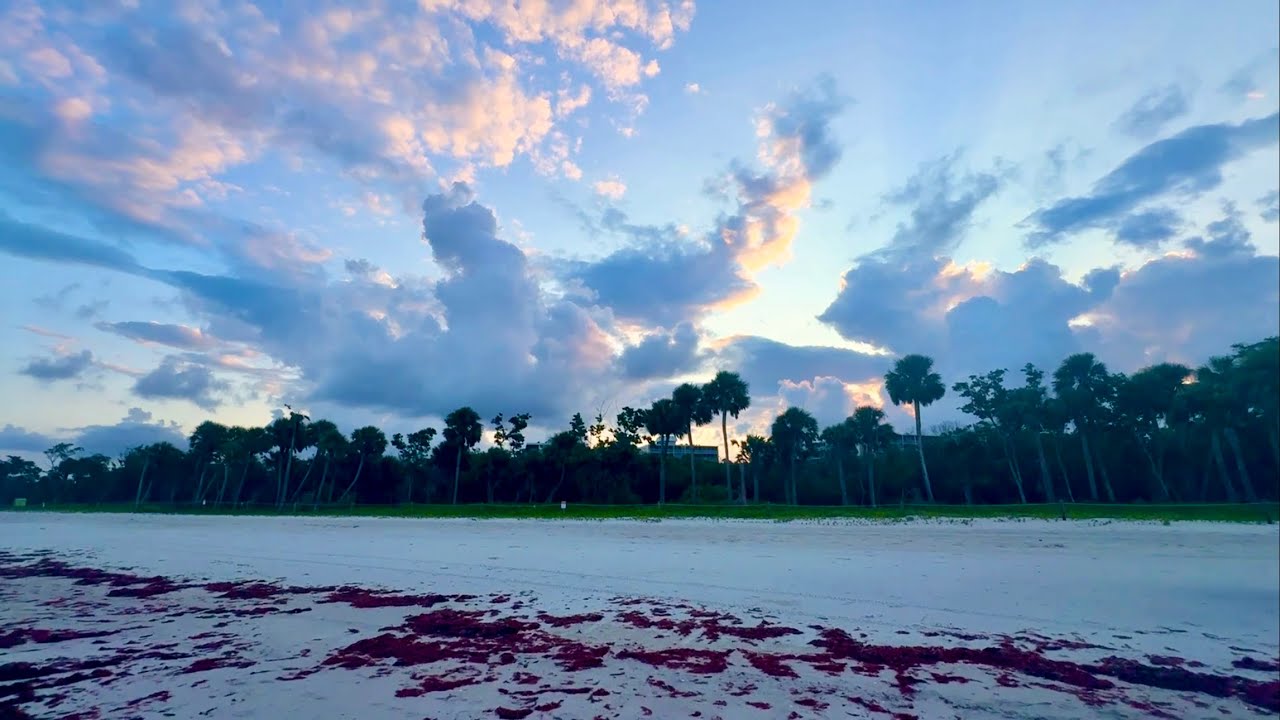Early Wednesday Morning on the Mile Long Beach at Delnor-Wiggins in North Naples, Florida