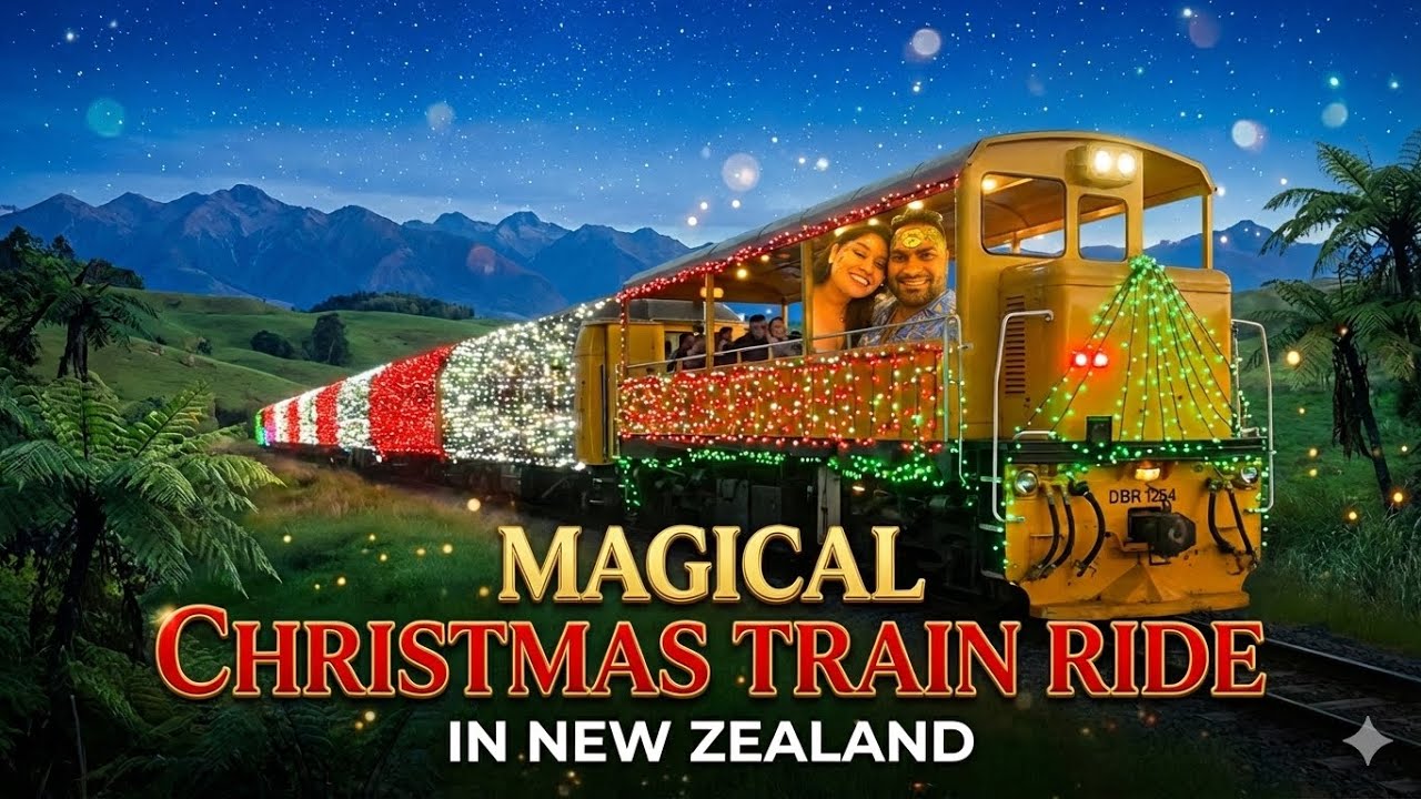 “Christmas Vintage Train Ride in New Zealand 🎄🚂 | Magical Steam Train Experience”