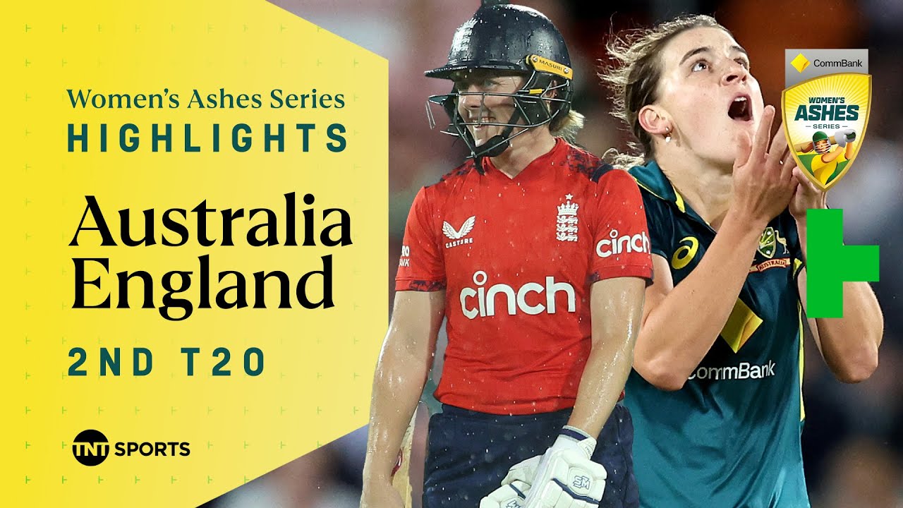 Women's Ashes: Australia vs England 2nd T20 🏏 | Australia Win In Rain 🌧️ | TNT Cricket Highlights
