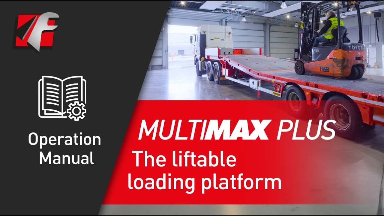 MultiMAX Plus Operation manual: The liftable loading platform