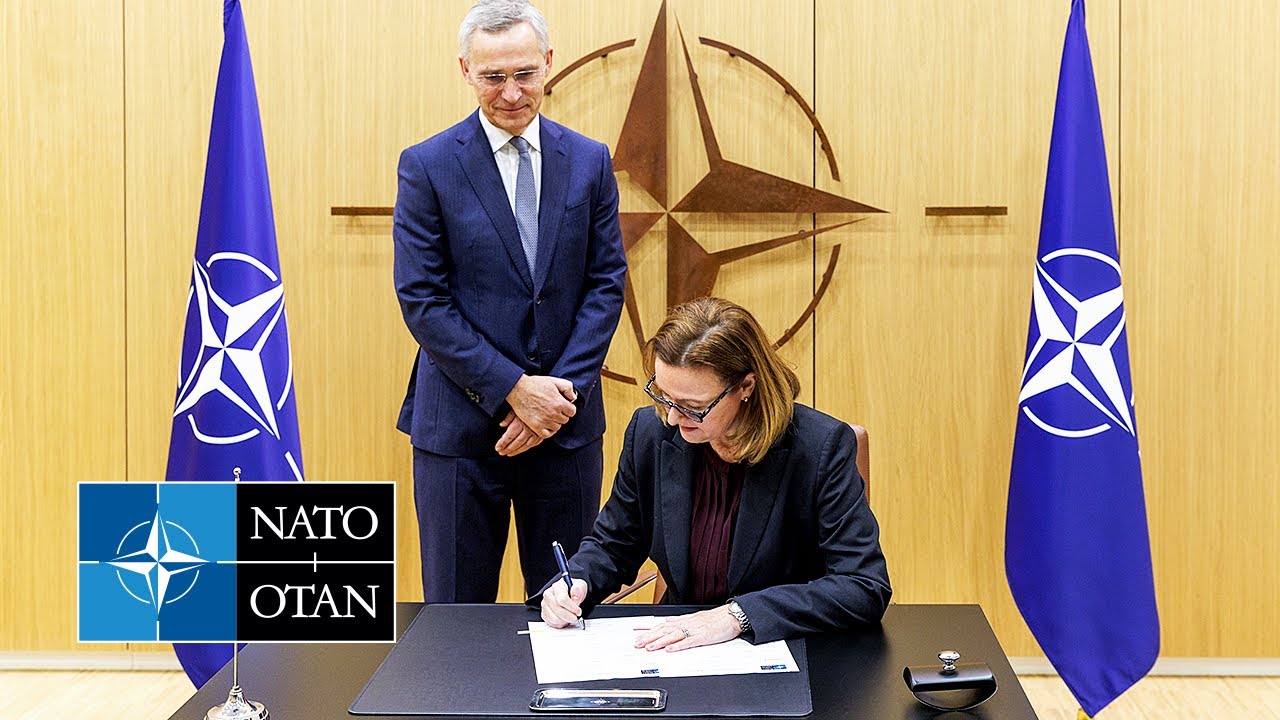 NATO signing ceremony for a major new investment in artillery ammunition, 23 JAN 2024
