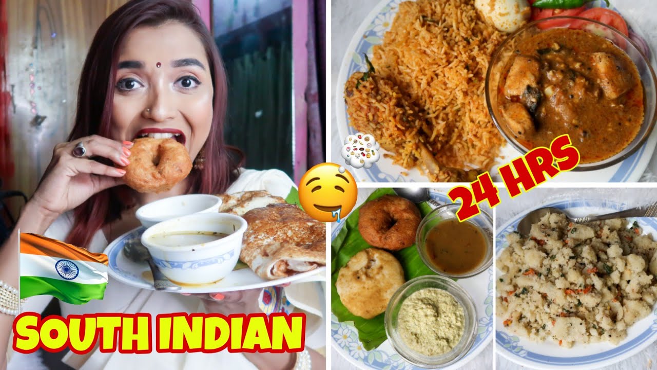 I Ate SOUTH INDIAN State FOOD For 24 HOURS CHALLENGE Ep1- Cooking Hyderabadi Chicken Biriyani INDIA