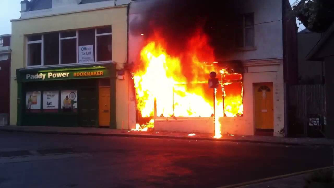 Shop fire in Dalkey county dublin