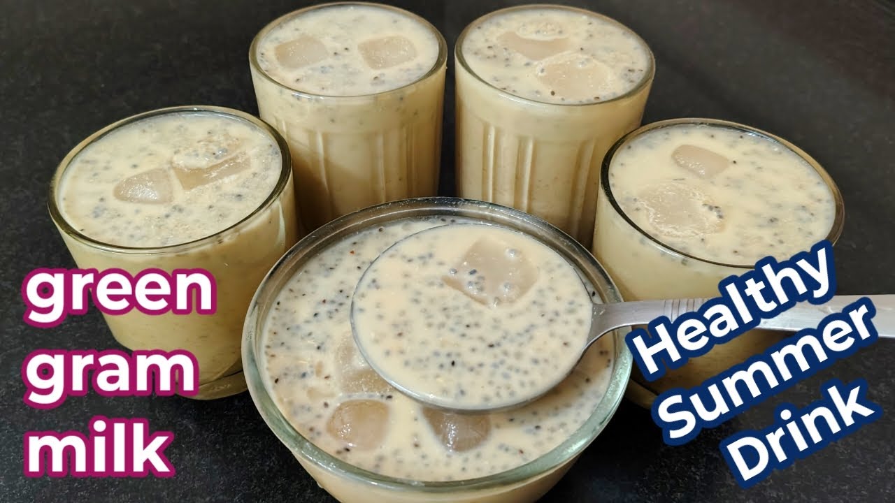 Green gram milk/Healthy moong dal Juice/Summer special healthy drink recipe/green moong dal drink