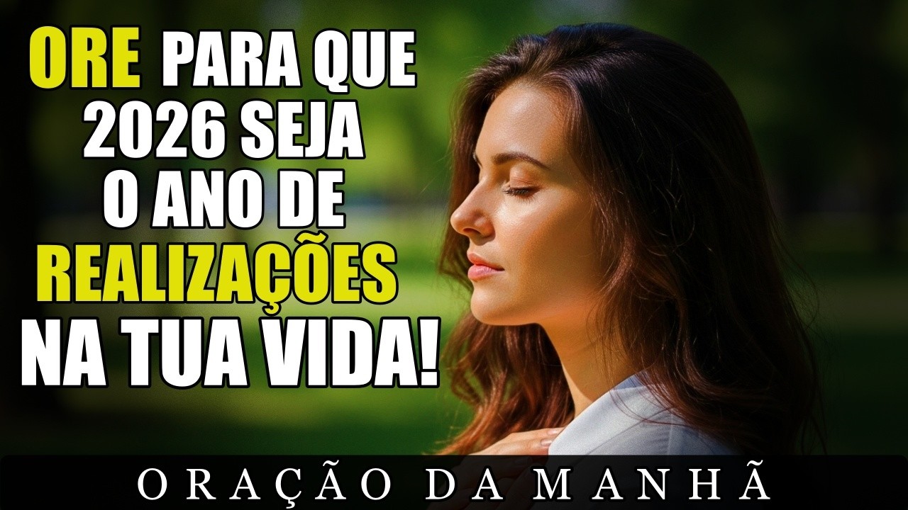 Chegou 2026, Creia Que Será O Ano De Bençãos De Deus Pra Sua Vida! | Oração da manhã