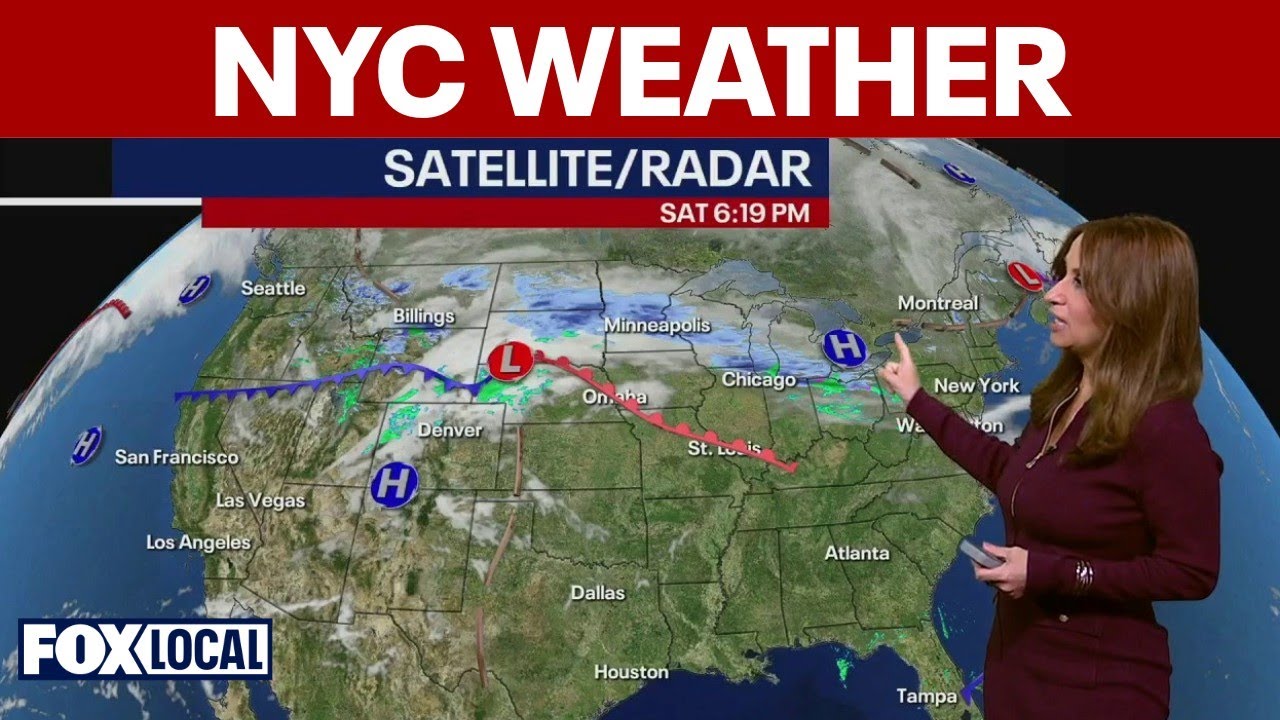 NYC Saturday forecast: Storms expected Monday